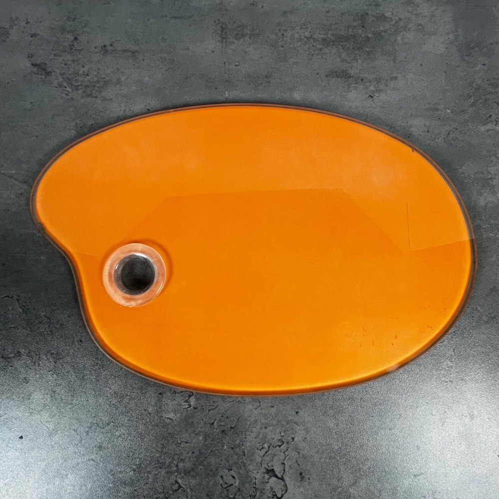 LSARTS Orange Artist Palette Serving Board HS-044 Cheese Tray‎ 11.5x7.5